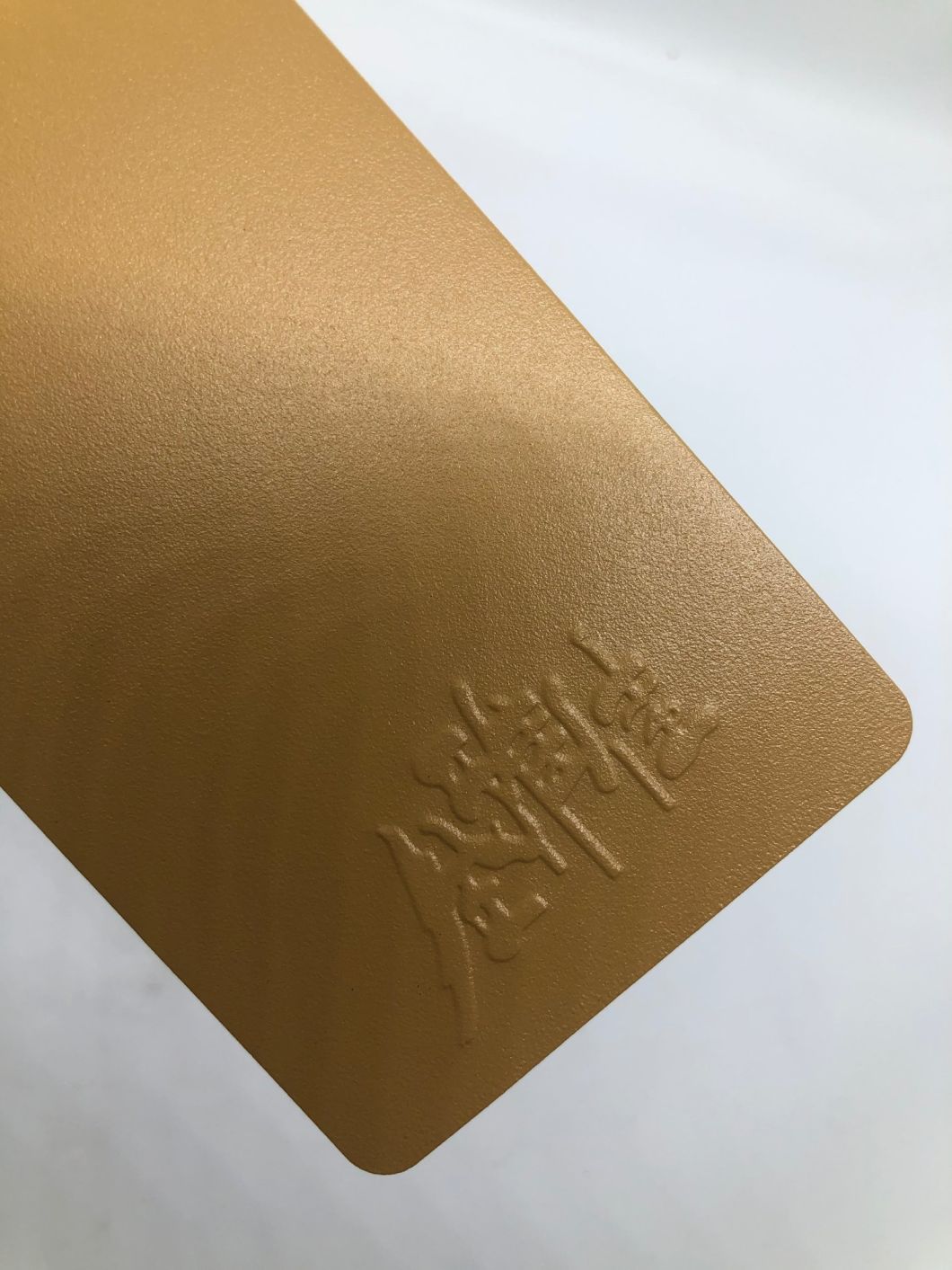 capa de polvo de bronce